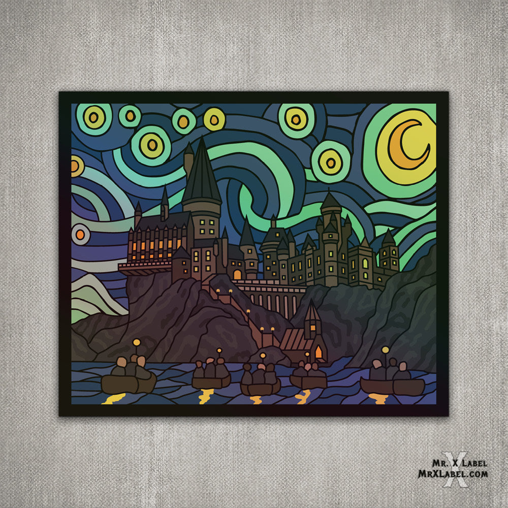 Starry Night Holographic Stickers