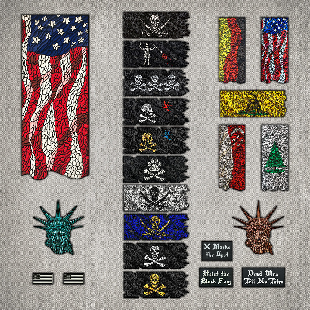 Flags - Pirate - Patriotic