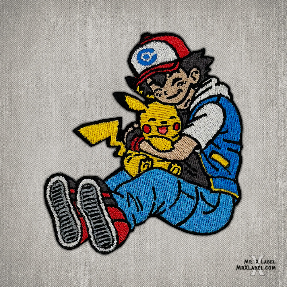 Ash Hugging Pikachu
