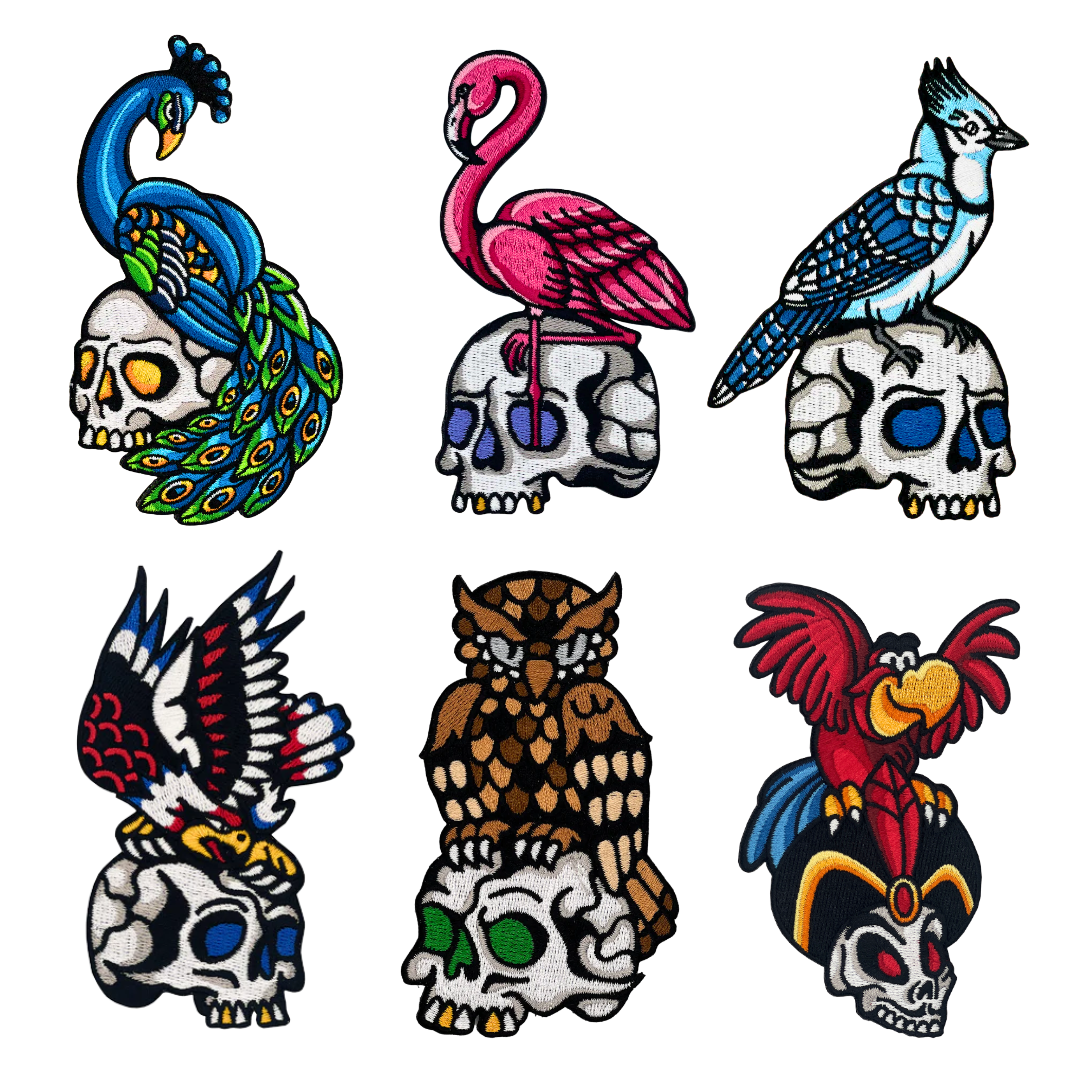 Bird Skull Patches