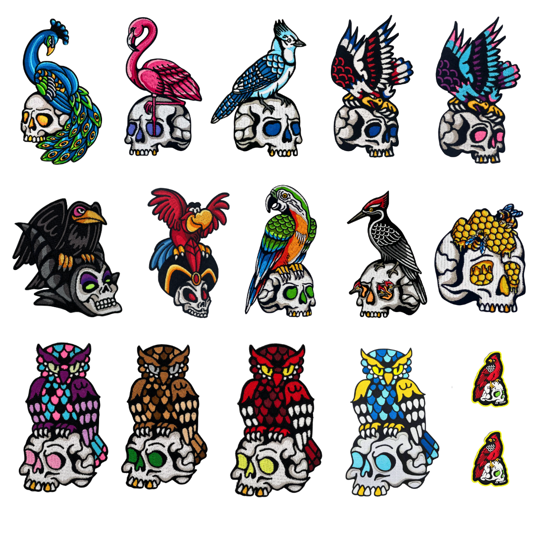 Bird Skull Patches