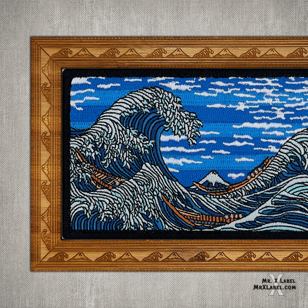 Great Wave and Mt. Fuji Panoramic - 3:1 Patch