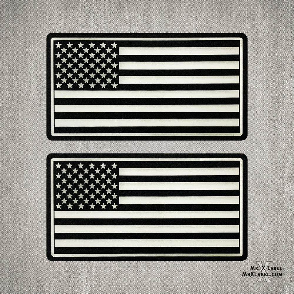 American Flag Glow Rangers Acrylic Patches