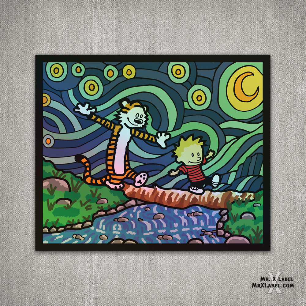 Starry Night Holographic Stickers