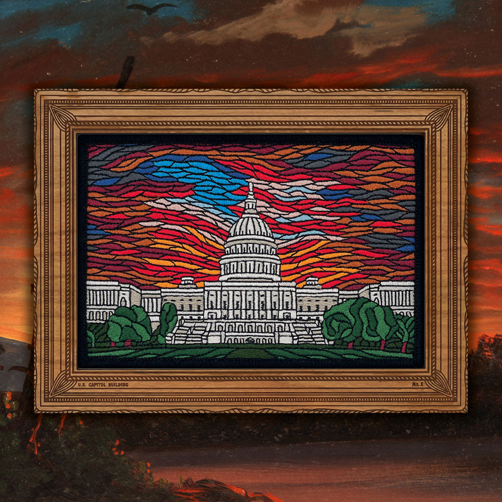 Capitol Building and Banner in the Sky