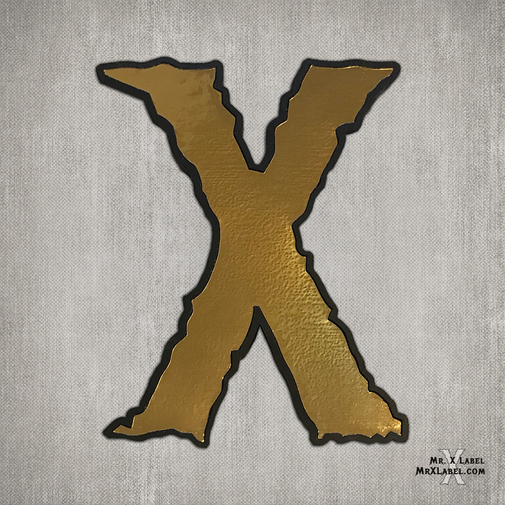Golden X by Skinz Leather Patch