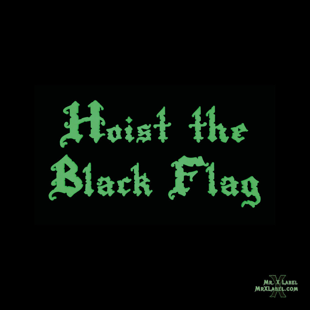 Hoist the Black Flag PVC Patch - Glowing