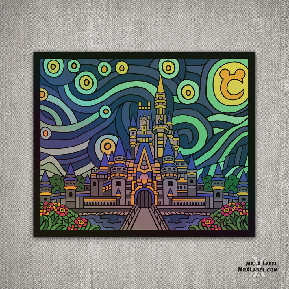 Starry Night Holographic Stickers