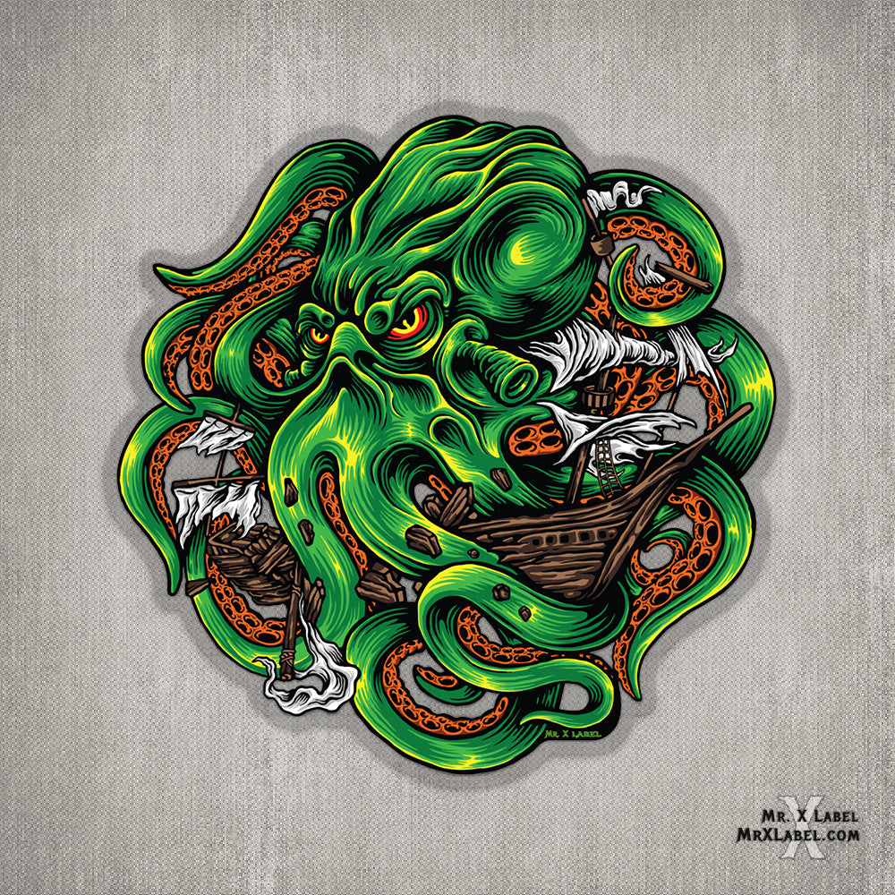 Kraken Stickers - Large