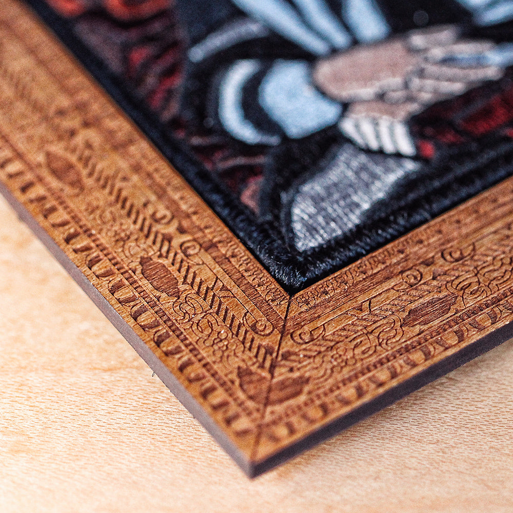 Mona Lisa Embroidered Frame Patch