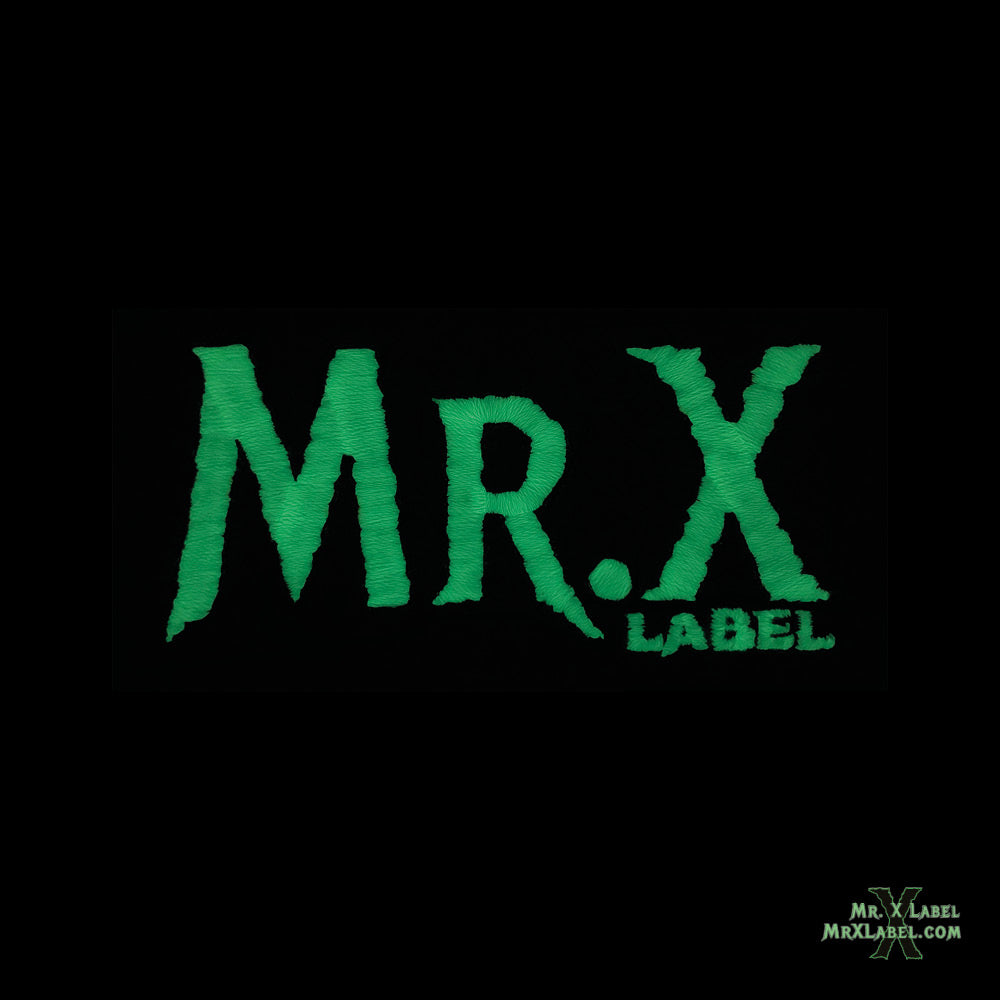 Mr. X Label v4 (Starry Night) Embroidered Patch - Glowing