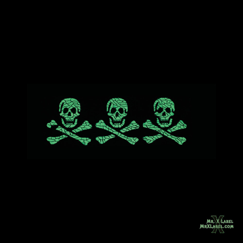 Pirate Flag v3 Embroidered Patch - GLOW