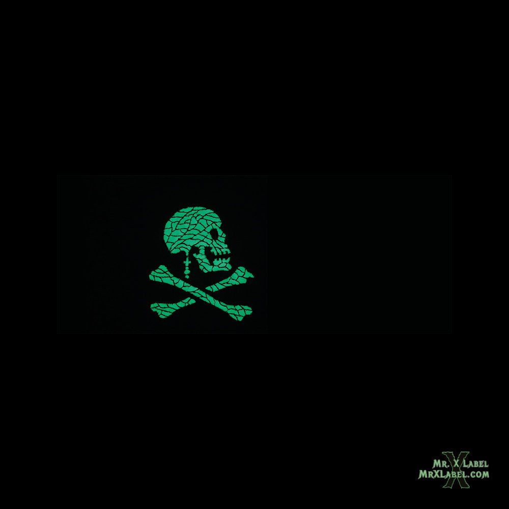 Pirate Flag v4 (Glow) Embroidered Patch