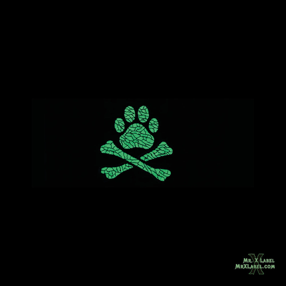 Pirate Flag v.PAW (Glow) Embroidered Patch