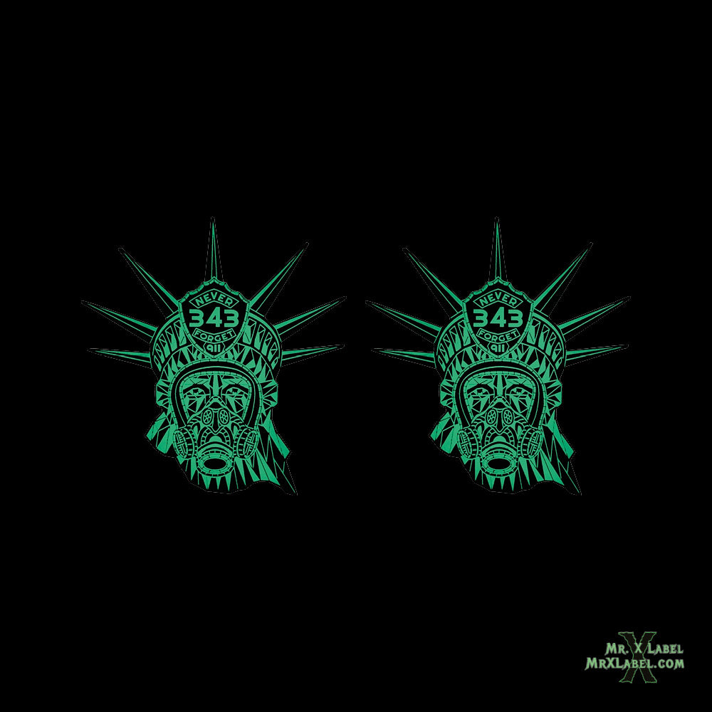 Statue of Liberty - 343 Fire Glow Ranger Acrylic Patches GLOWING