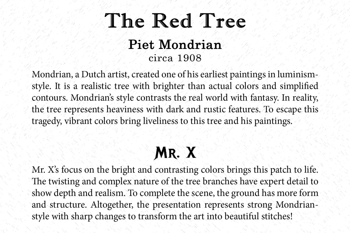 Art Card - The Red Tree - Back