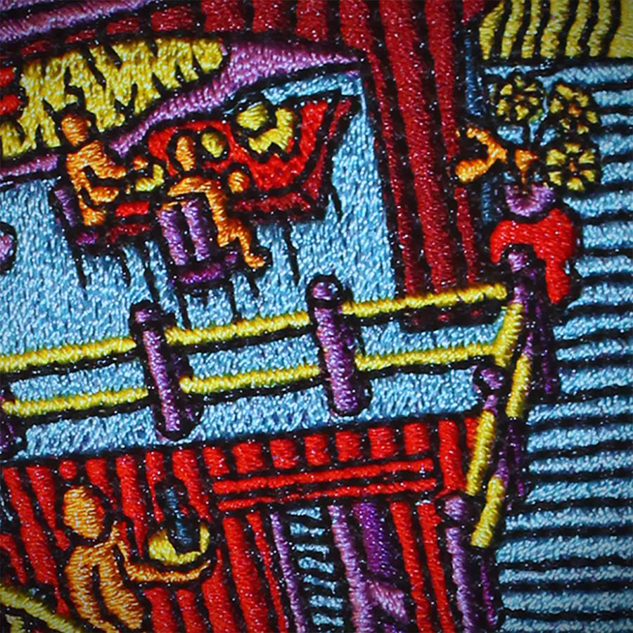 Relativity v.Retro Embroidered Patch - ZOOM